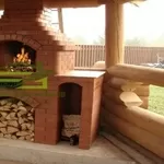 Беседка для дачи с мангалом
