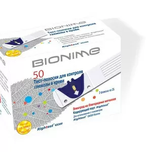 Тест-полоски Bionime Rightest №50 (Бионайм Райтест №50)