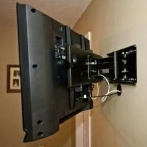 Установка,  монтаж,  крепление телевизоров на стену/потолок.