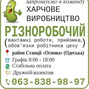 Різноробочий на харчове виробництво