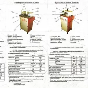 Продам  оборудование для изготовления металлопластиковых конструкций