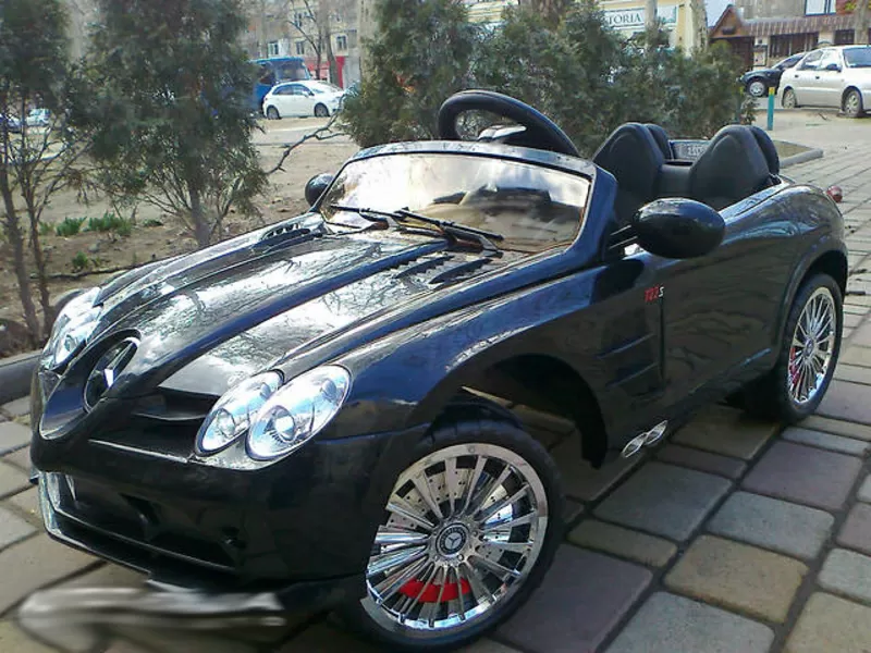 Важно! Детский электромобиль Mercedes Slr 722S - Черный 2