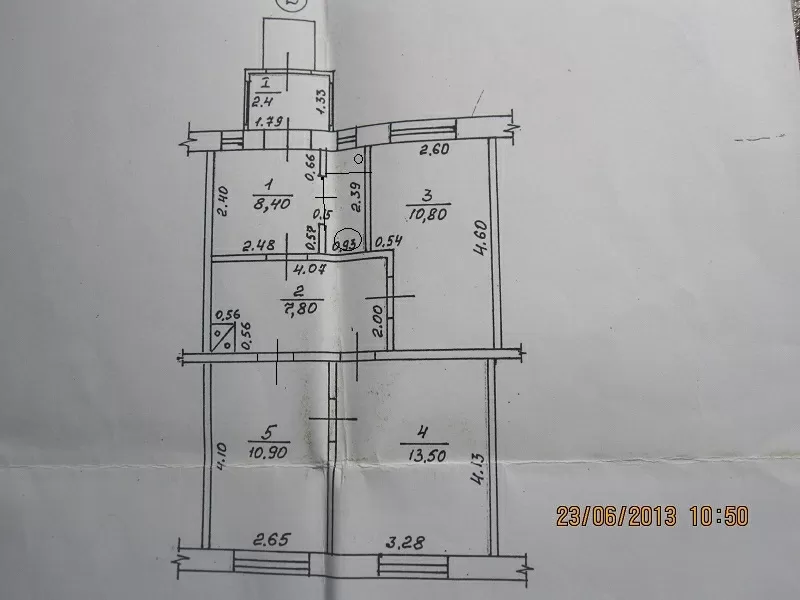 3 комн.кварт. в 1-эт. кирп.доме,  54 кв.м. в центре Сортировки 7