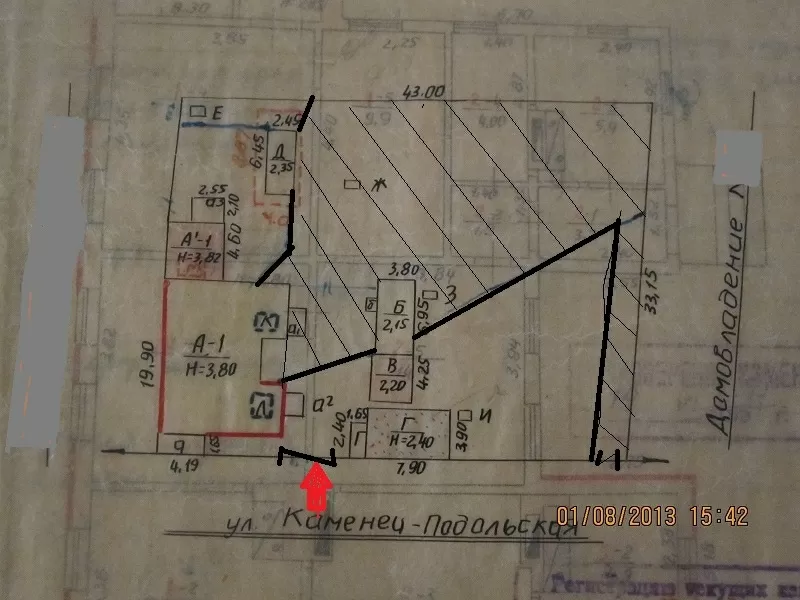 Часть дома 45 кв.м.,  3 комн. с газом  на Сортировке 4