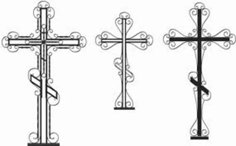 кресты и оградки кованые 15