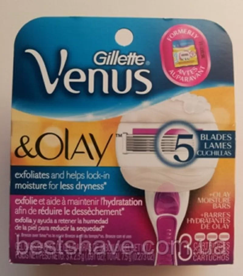 Картриджи (лезвия,  кассеты) Gillette Venus Embrace Оригинал США 3