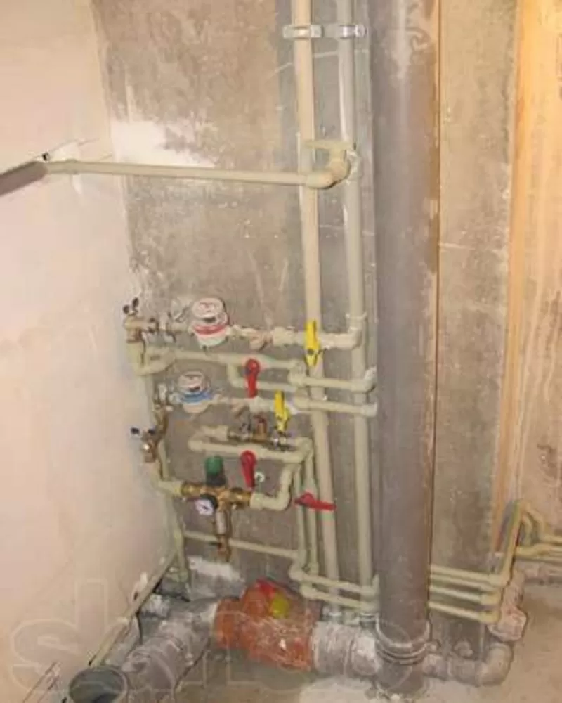 замена труб водопровод отопление канализация унитаз умывальник ванна к 2