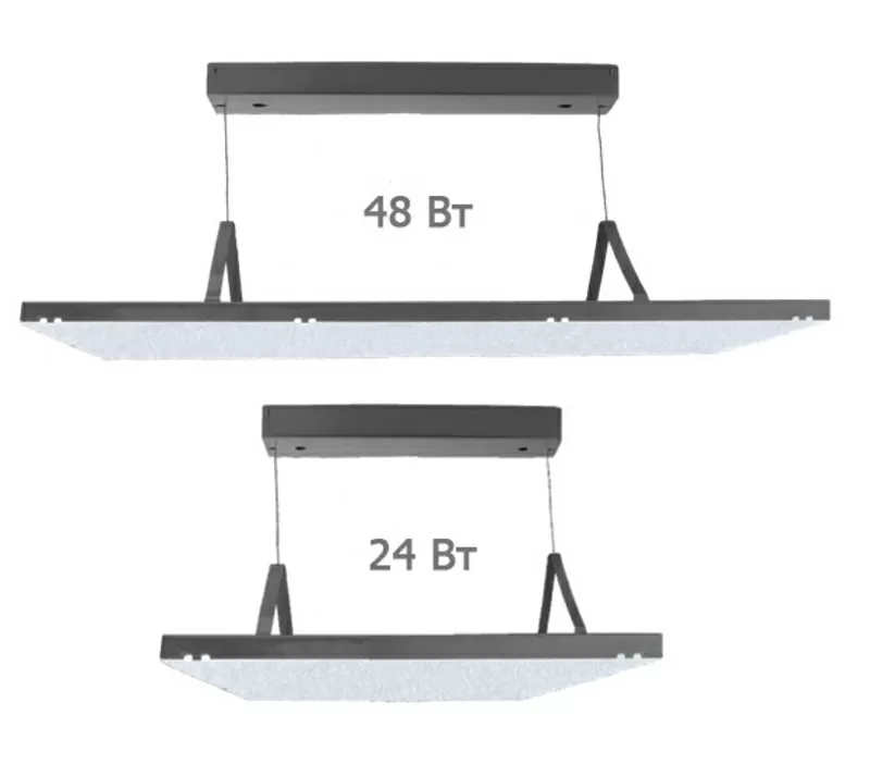 Подвесные светодиодные светильники 24 и 48 Вт