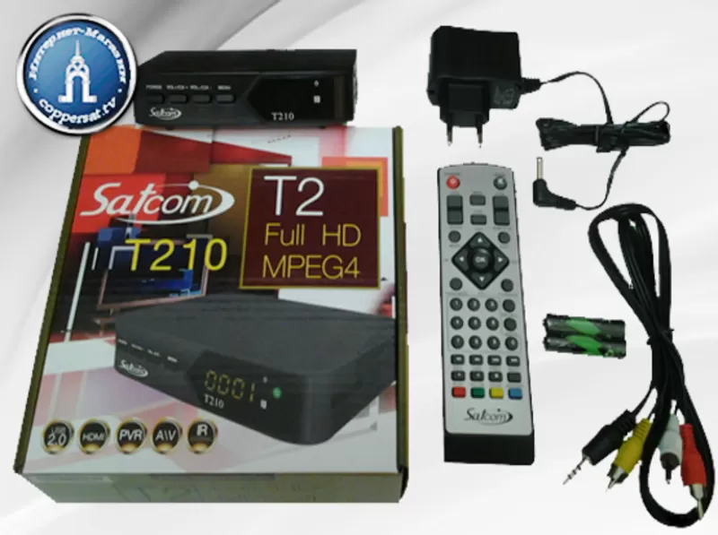 Цифровой эфирный тюнер Satcom T210 HD DVB-T2