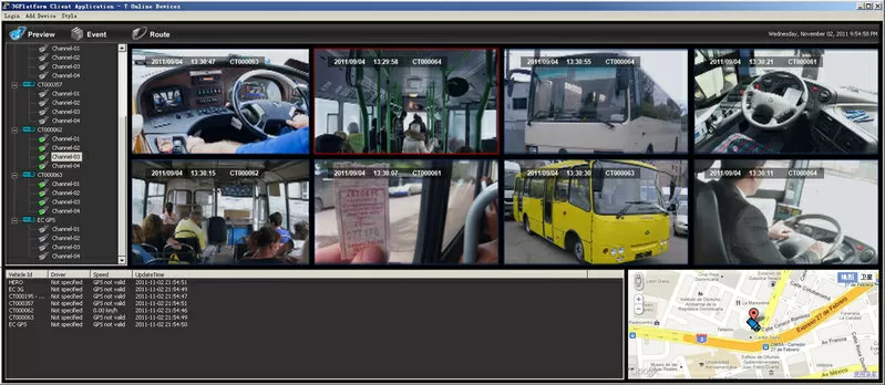 Видео наблюдение для пассажирского транспорта. 3