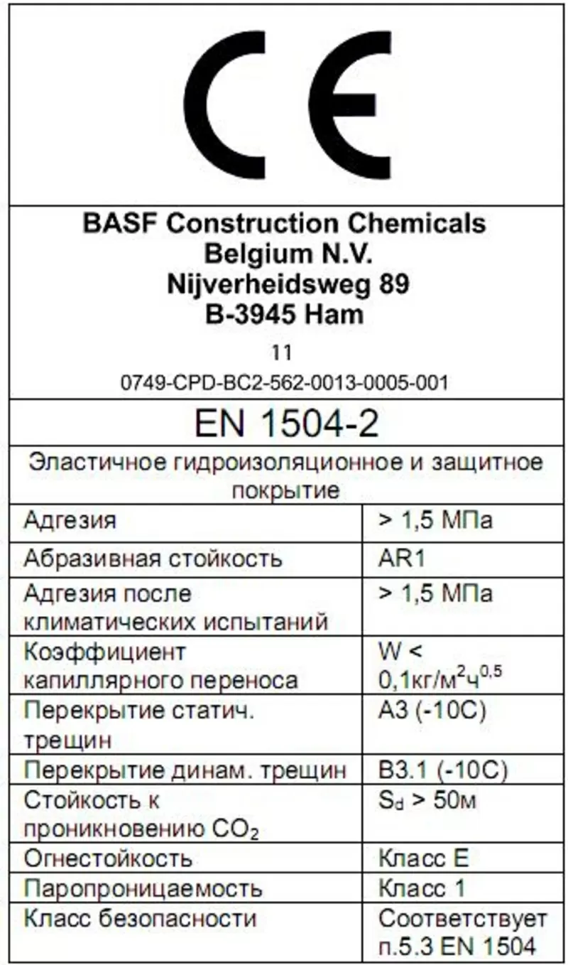 Эластичная однокомпонентная гидроизоляция MasterSeal 6100 FX 4