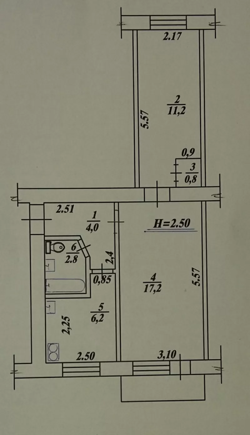 Продам 2 ком. квартиру ул.Танкопия 31/3 2