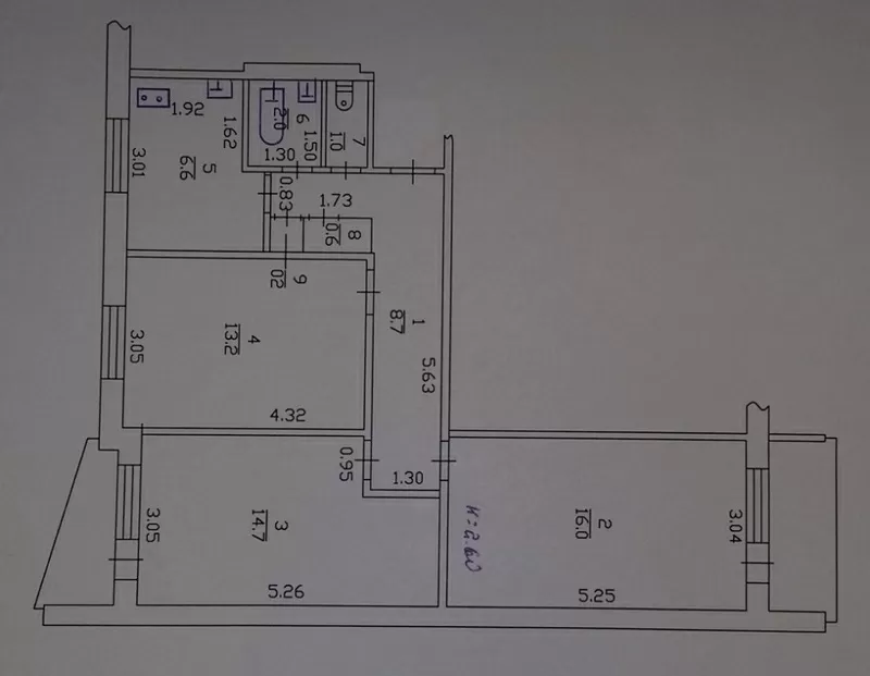 Продам 3-х ком.квартиру ул.Гвардейцев Широнинцев 67 7