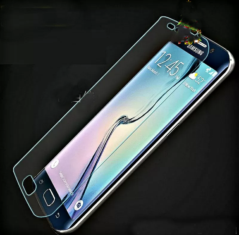 Защитное стекло-пленка для  для Samsung S7 Edge-(Япония) 6