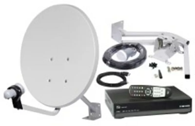 Антенны спутникового ТВ различной комплектации - установка  2