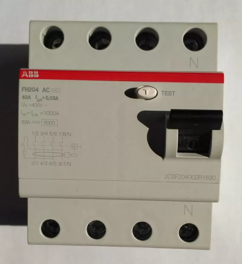 Дифференциальное реле ABB FH204 AC-63/0, 03