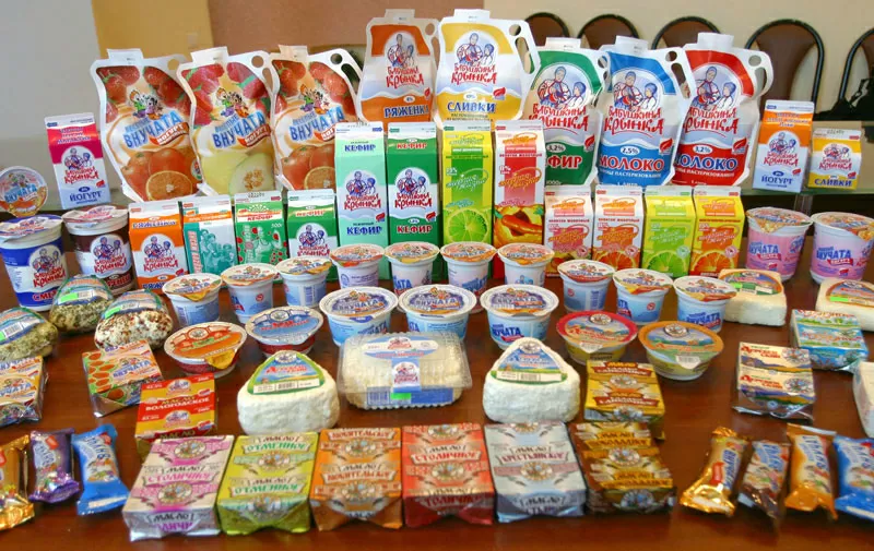 Молочные продукты Белоруссия марка Бабушкина Кринка