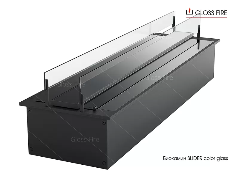 Дизайнерский биокамин   Slider glass 2