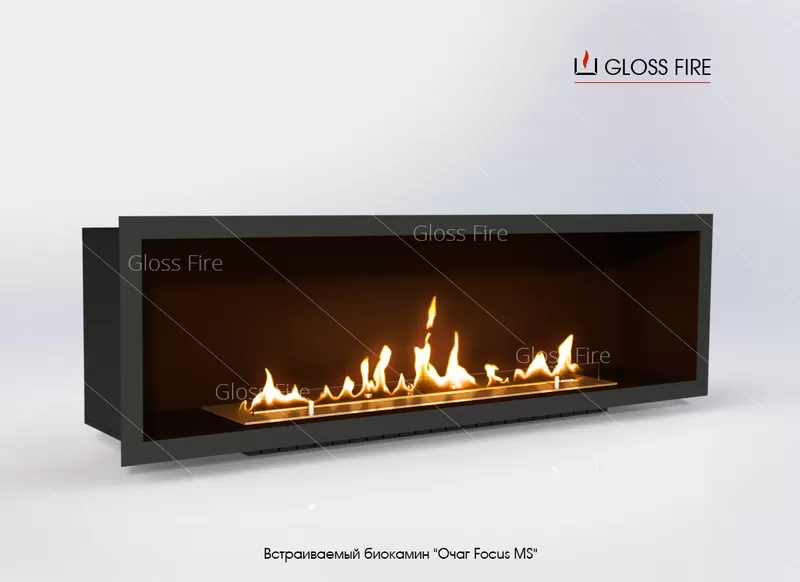 Вбудований біокамін «Очаг 1000 MS-арт.001» Gloss Fire 4