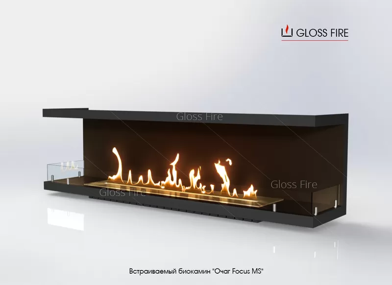 Вбудований біокамін «Очаг 1000  MS-арт.004» Gloss Fire  4