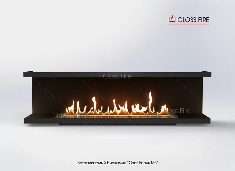 Вбудований біокамін «Очаг 1000  MS-арт.004» Gloss Fire  3