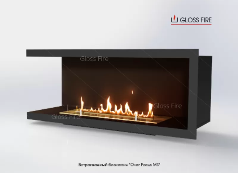 Вбудований біокамін «Очаг 1000 MS-арт.006» Gloss Fire 4