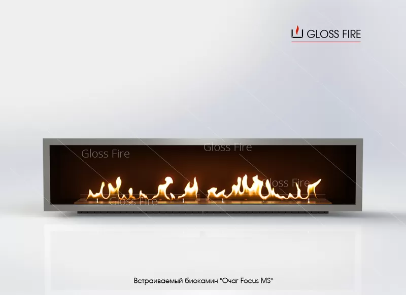 Вбудований біокамін «Очаг 1000 MS-арт.008» Gloss Fire 