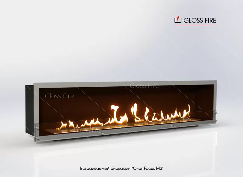 Вбудований біокамін «Очаг 1000 MS-арт.008» Gloss Fire  4