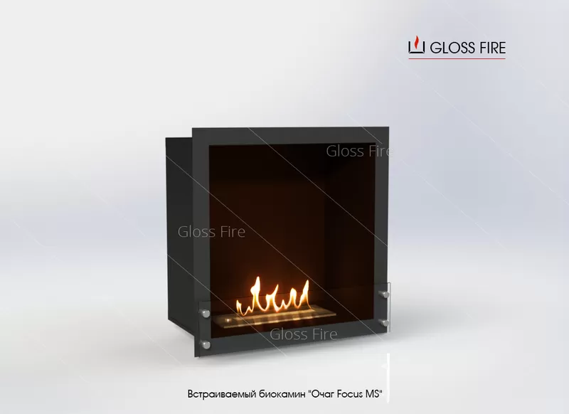 Вбудований біокамін «Очаг 600 MS-арт.010» Gloss Fire  2