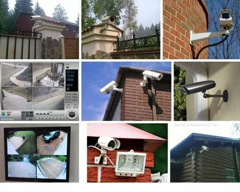 Установка видеонаблюдения,  сигнализации,  домофонов для предприятий