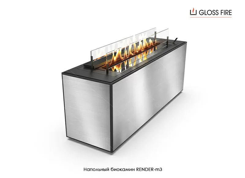 Підлоговий біокамін Render 900-m2 Gloss Fire 