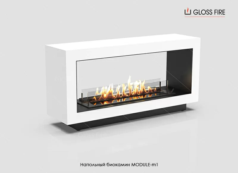 Підлоговий біокамін Module 1200-m1 Gloss Fire 