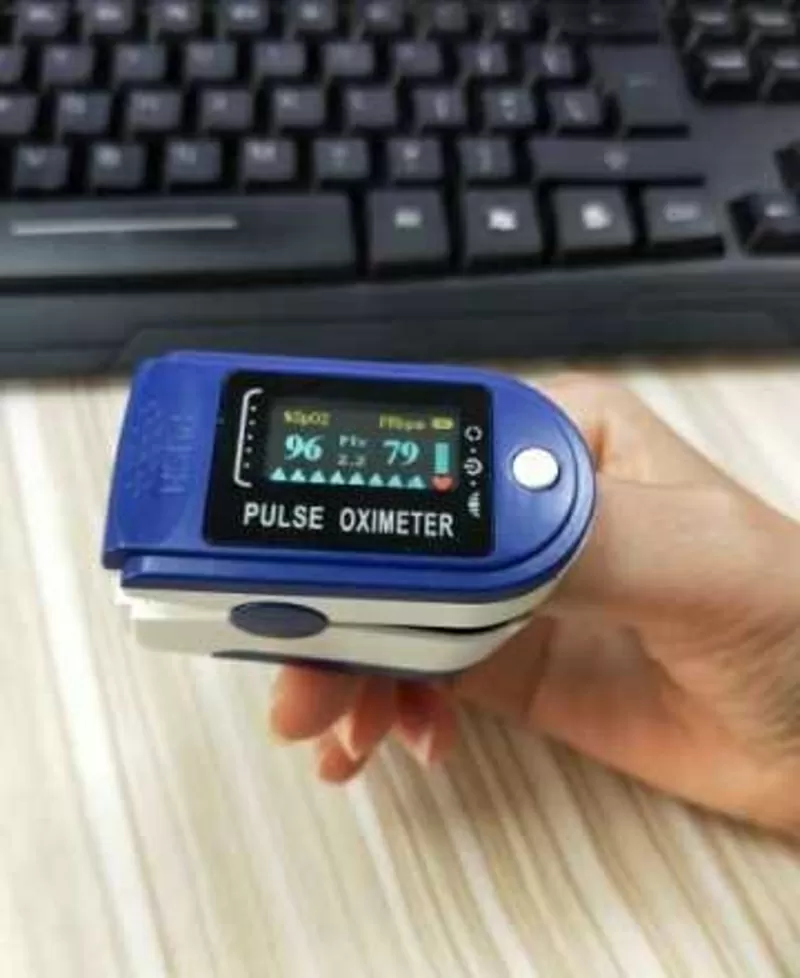 Электронный пульсоксиметр на палец Pulse Oximeter (Гарантия 12 месяцев