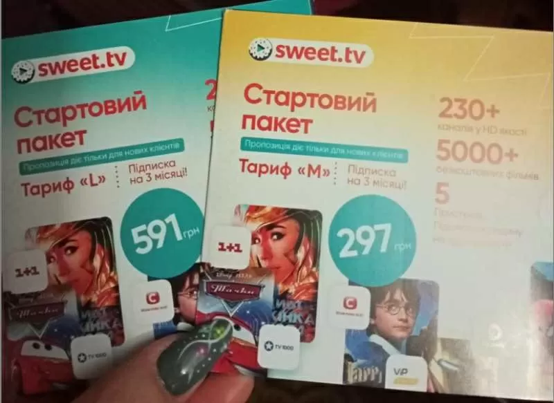 Стартовые телевизионные пакеты Sweet. tv 3