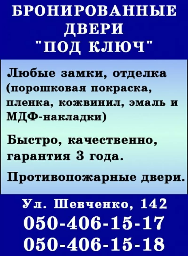 Бронированные двери 