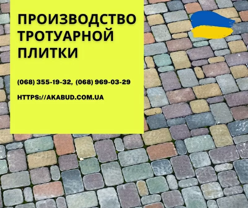 Тротуарна плитка Бруківка. Виробництво тротуарної плитки