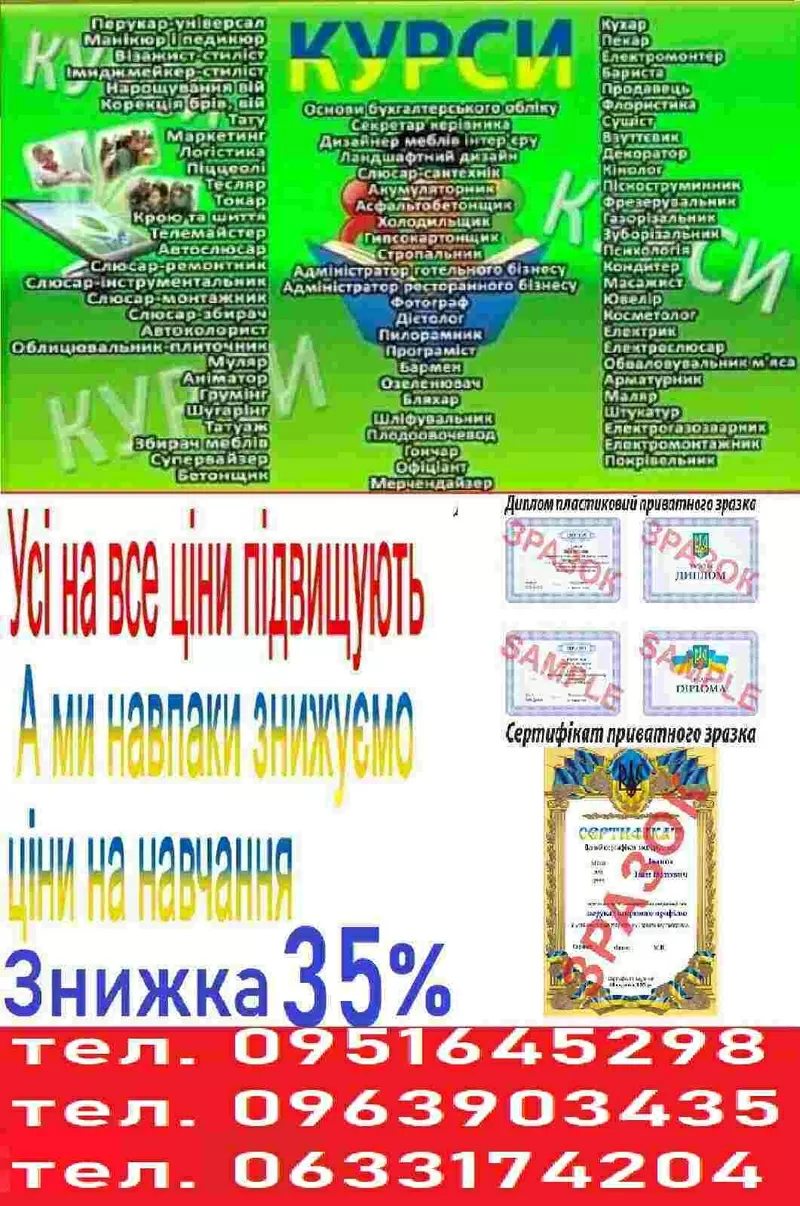 Курси косметолога Диплом 