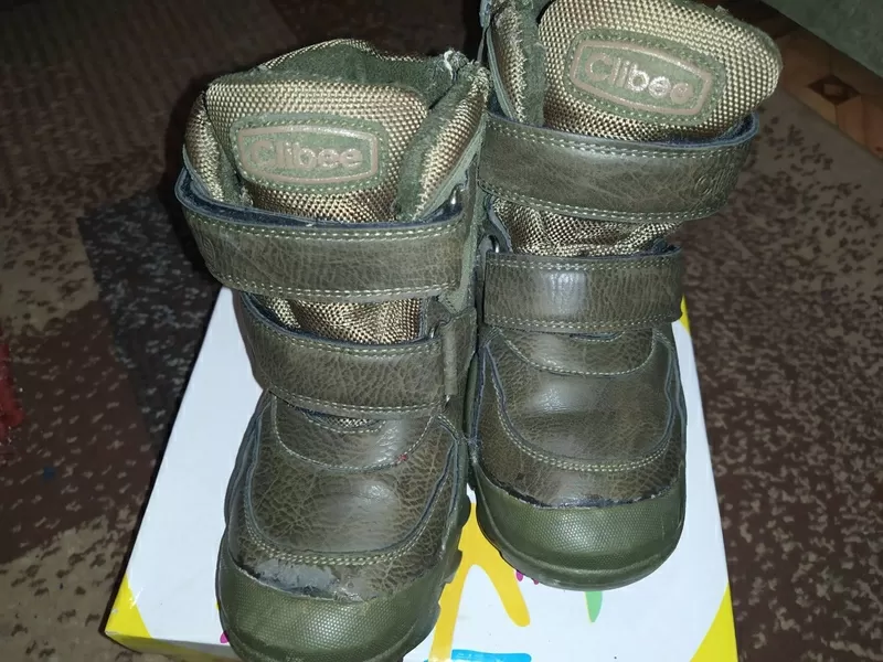 Зимние ботинки на мальчика фирмы Clibee 31 размер 2