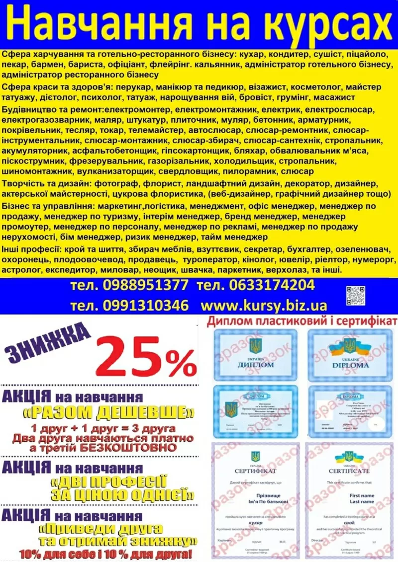 Курси манікюра і педикюра диплом і сертифікат 