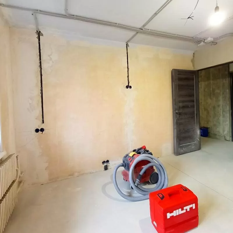 Штробление штробы без пыли Харьков. Услуги электрика 6