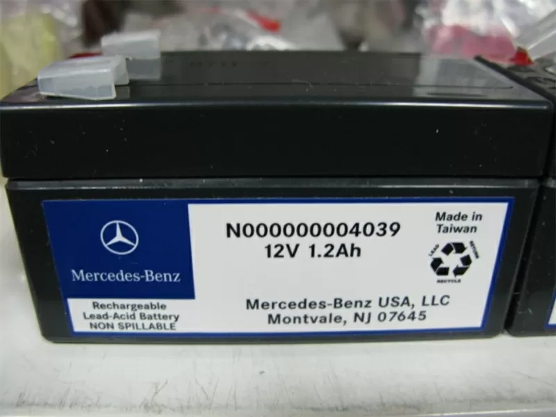 Аккумулятор дополнительный 1.2Ah,  12V Mercedes N000000004039 3