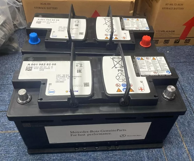 Аккумулятор Mercedes AGM Start Stop 92Ah, 850A, 12V A0019828208