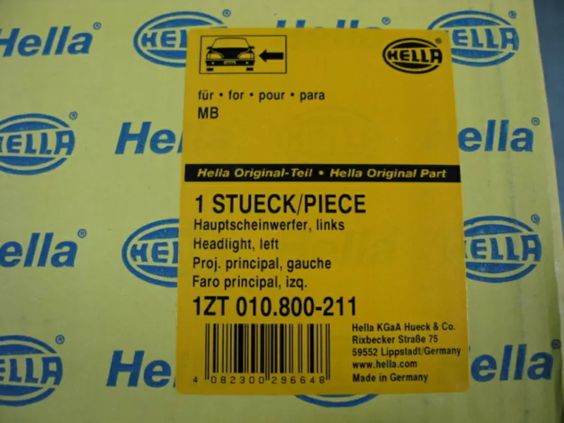 Фара левая bi xenon Mercedes E W212 Hella 1ZT010800211 2