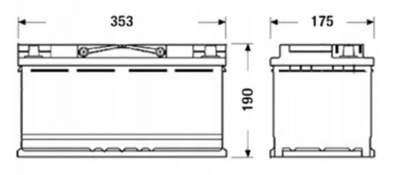 Аккумулятор Mercedes AGM Start Stop 92Ah, 850A, 12V A0019828208 10