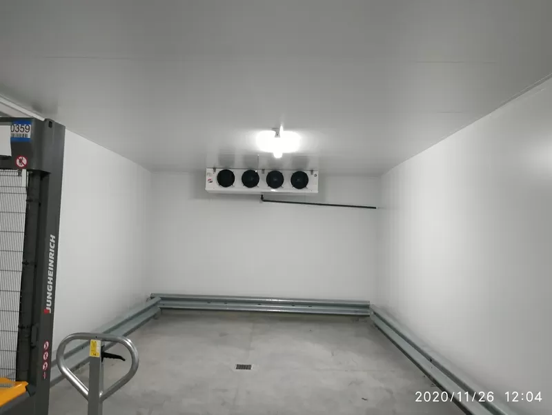 Шоковая заморозка,  низькотемпературні камери для переробки 