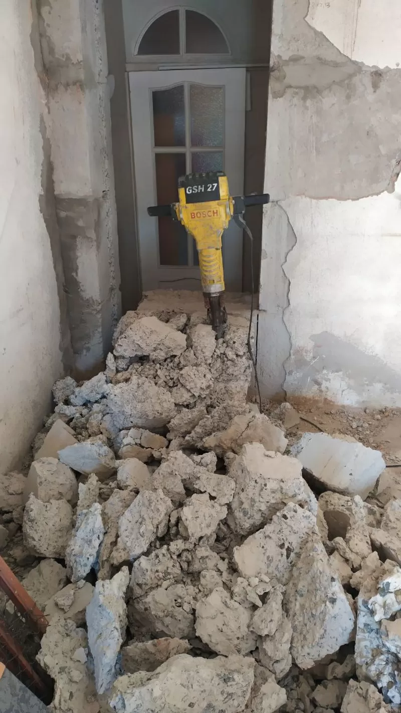 Проемы, отверстия в фундаментных блоках Демонтаж бетона, кирпича Харьк 2