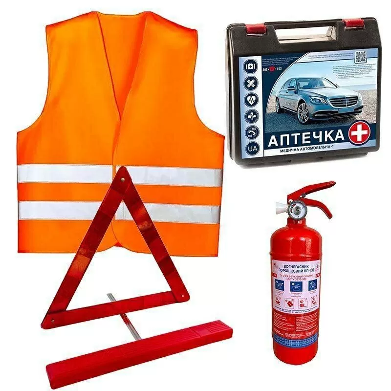 Автомобільні комплекти безпеки ВП-1 та ВП-2 — готовність до перевірок і захист у дорозі