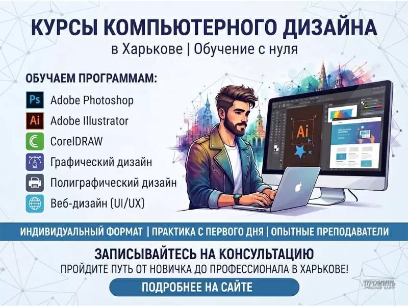 Курсы компьютерного дизайна в Харькове — освойте востребованную профессию с нуля